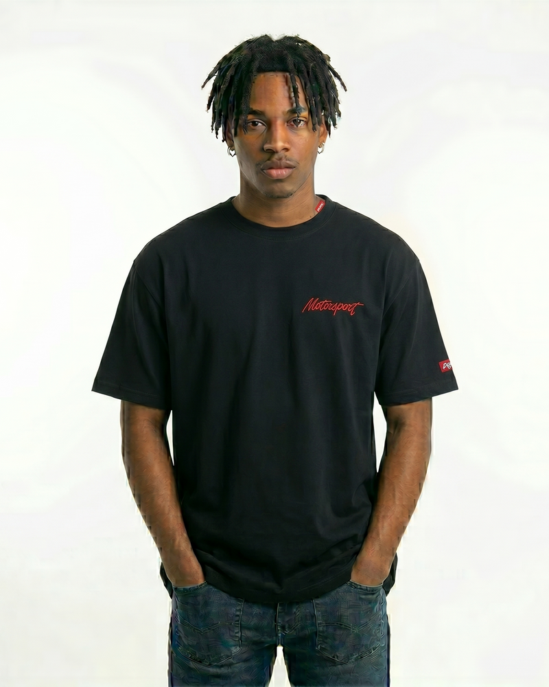 Motorsport Gestickt Heavyweight Unisex T-Shirt